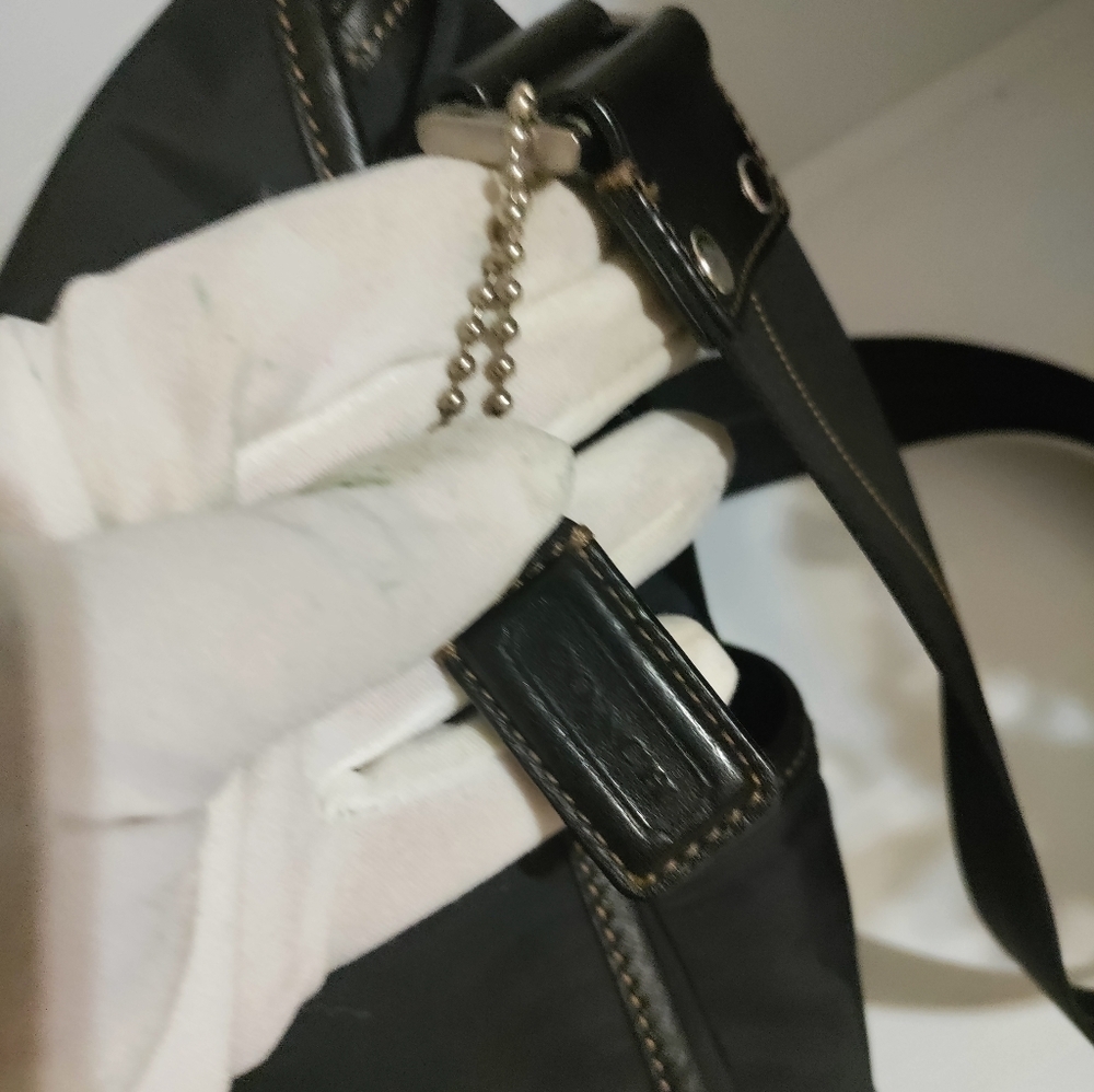 🗼RARE🗼Coach unisex black nylon messenger bag 5373 - Picture 6 of 12